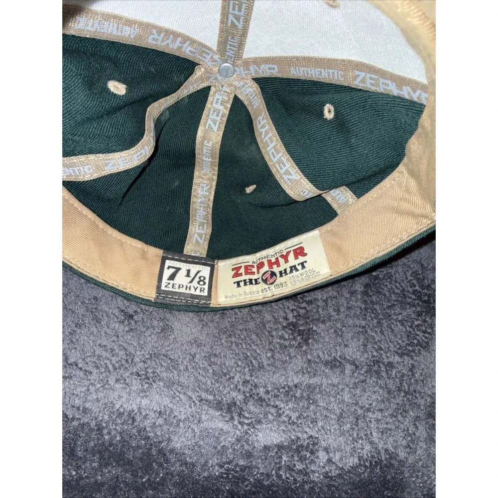 Vintage Notre Dame Fighting Irish Zephyr Hat - NCAA Football 7 1/8 Fitted Cap Op